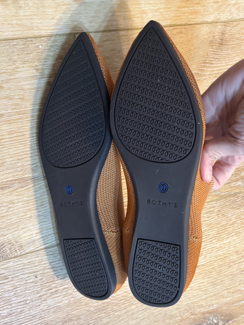 NWOT - Rothy's Women's The Point Amber Knit Flats - 11 - Picture 4 of 4